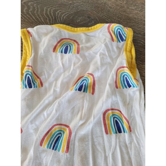 Kyte Baby Bamboo Yellow Rainbow Romer One Piece Short Sleeve 12-18 months #8 - Picture 3 of 4